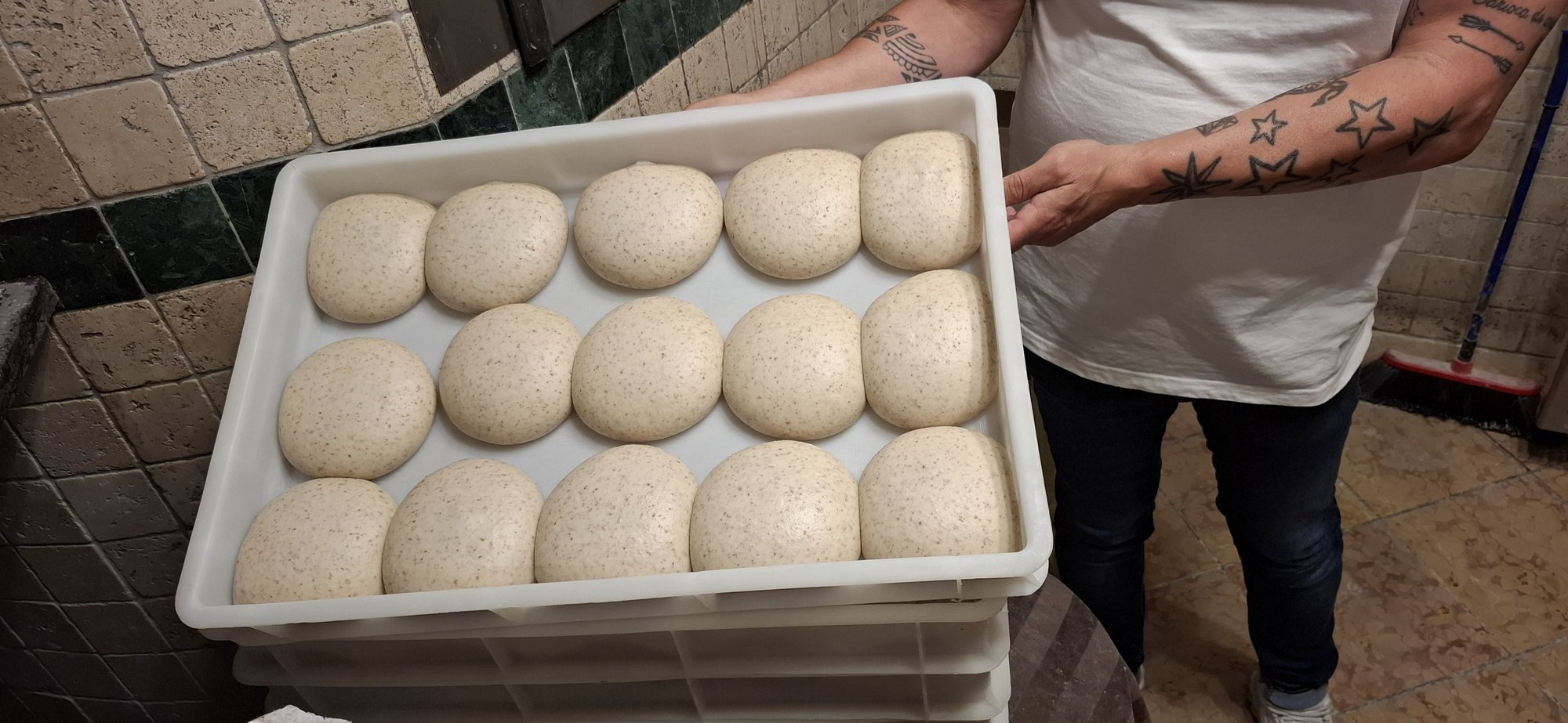 Palline di impasto — lievitazione minima 48 ore Angelo d'Oro